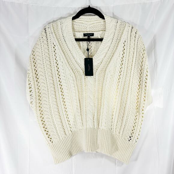 NWT Rag & Bone Jolie Sleeveless V-Neck Sweater NWT L - Picture 2 of 6